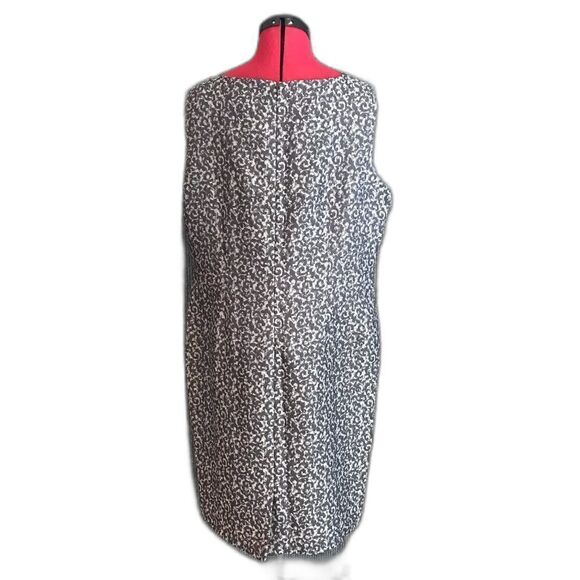 Jones Studio Separates Dress  Plus Women Size 16 Grey Scroll Pattern Sleeveless - Picture 2 of 9